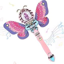 Toyshine Princess Fairy Flashing Light up Magic Wand Moon Styling Stick Flashing Toy with Music and Light for Kids Endless Adventures and Imaginative Fun -Model B-23