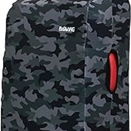 Protective Cover in Polyester Fabric with Camouflage Print for | 24' Inch 65 cm Medium Size | Soft Luggage Trolley Bag Cover (Fits Only On Fabric Trolley Bag)-17