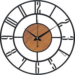 Ingo creation Antique Metal Analog Wall Clock For Home| Big Size Modern Decorative Wall Watch For Home Decor(English Number,40 Cm),Multicolor-15