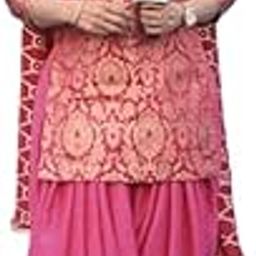 Shree Shyam Women Gold Printed Readymade Salwar Suit Set (Ready To Wear)-42