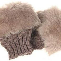 Faux Rabbit Hair Fur Wool Knitted Winter Thermal Warm Comfortable Fingerless Gloves Mittens Winter Accessories Hand Warmer Gloves-image-31