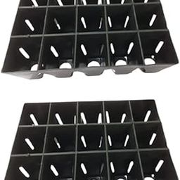 Nutripot Plastic Reusable Seedling Tray 2 Pieces, 18 Cm X 13 Centimeters,Black-picture-26