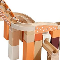 MERISHOPP Wooden Marble Run Blocks for Kids Educational Creative Construction Play Set 60pcs-image-74