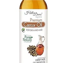 HillDews Castor oil 200ml Cold Pressed Pure Unrefined For Skin Moisturizing, Hair Growth Oil, Beard Growth, Eyebrow Eyelashes Growth 200 ml-image-8