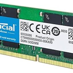 Crucial RAM 8GB DDR4 3200MHz CL22 (or 2933MHz or 2666MHz) Laptop Memory CT8G4SFRA32A-18