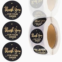 53 Arts Thank You Stickers – Round 500 Pcs in 1 Roll, Random Designs for Packaging, Gifts & Decorations-picture-17