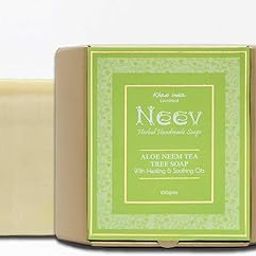 Neev Herbal Handmade Soaps Aloe Neem Tea Tree Soap with Healing and Soothing Oils 100g-16