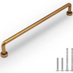 BUKOBYHE 10 Pack 7.5Inch Kitchen Cabinet Handles Antique Brass Cabinet Pulls Vintage Drawer Pulls Kitchen Hardware Zinc Alloy Kitchen Handles for Cabinets Cupboard Handles Drawer Handles-image-15