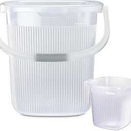 Nayasa Plastic Rimmy 2 Pcs Bathroom Set | Bucket 18 L + Mug 1.5 L | Bathroom Accessory Set Plastic | Bathroom Set | Bath Set for Bathroom | Transparent-image-8