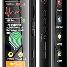 136GB Digital Voice Recorder with Playback, Innioasis R1 Full Touchscreen Voice Recorder with AI Intelligent Transcription and Bluetooth, Voice Activated Sound Audio Recorder Device with Mic (Green)-16