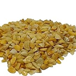 Natural Yellow jasper Healing Crystal Chips Stones Chips Stone for Raiki Crystal Vastu Correaction 100 Gm Crystal Stone Chips Irregular Shaped for Crystal at Home-image-8