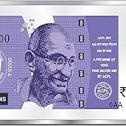 Precious Moments BIS Hallmarked 100 Gram Silver Currency Bar Rs.10000 999 Pure-image-52