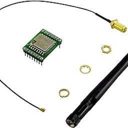 433MHZ LORA RA02 LONG RANGE RF WIRELESS MODULE WITH BREAKOUT BOARD AND 2.4 GHz ANTENNA (2)-2