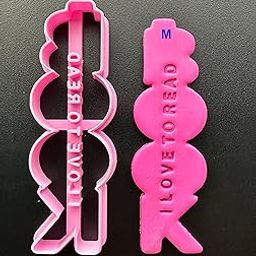 Bookmark I Love to Read Clay Cutters, Flower Daisy Design, DIY Tools, Clay Cutters, Large Cutter [Size:100 X 30MM]-picture-5
