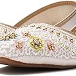 Women's Embellished Jutti | Traditional & Stylish Ethnic Footwear | Women Bellies Mojaris Comfortable & Festive for Women-10