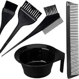 GITGRNTH 6 PiecesHair Colour Mixing Bowl Set with 2 Pcs Hair Comb 3Pcs Plastic Brush with Bowl,Colouring Kit for Salon Hair Dye Home Use for Men and Women (4 Kit + 2 Comb)-image-37
