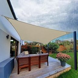 SHADE NET INCLUDING UV RESISTANT with 90% BLOCK SUN LIGHT DURABLE SHADE NET for ROOFTOP,GARDEN, GREENHOUSE,FLOWER COVERING (10 FEET X 13 FEET) SQUARE (BEIGE)-image-2