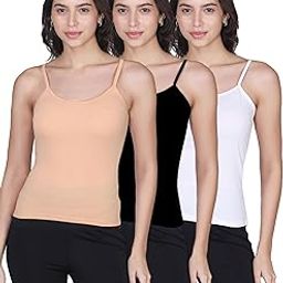 Essentials Basic Cotton Camisole for Women, Regular Soft Sleeveless & Lightweight, 100% Cotton Thin Strap Breathable & Durable, Perfect as an Everyday Layering or Summer Casual Innerwear Top-image-31