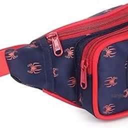 Kid's Fabric Cartoon Spider Waist Bag (Blue)-image-98