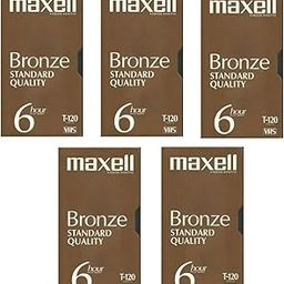 VHS Blank 5-Pack Maxell Bronze Standard Quality T-120-picture-13