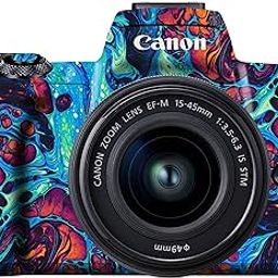 WRAPTURE. Premium DSLR Camera Scratchproof Protective Skin for Canon M50 Mark II - No Residue Removal, Bubble Free, Scratch Resistant, Stretchable, HD Quality Printed - HDCS 011-24