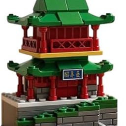 SKY LINE OCEAN Penglai Pavilion Building Block Set – 112 Pcs Miniature Chinese Pavilion Model for Kids & Collectors, Compatible with Major Brick Brands-image-14