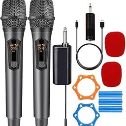 Imaginea UHF Wireless Microphone System – Dual Channel Handheld Mic Set with Receiver | Long Range, Clear Sound, for Singing, Events, Karaoke, Stage & PA Systems-13