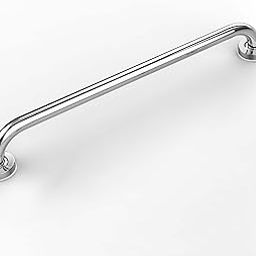 Plantex 24 Inch Handle for Bathroom Support/Anti-Slip Shower Grab Bar - Stainless Steel Bathroom Handrail (Chrome)-image-48