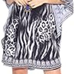 Digital Print embellished Neck Women's Kaftan Caftan| Beach cover up |One Size fits all-picture-31