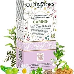 Cultivator's Organic Herbal Hair Mask Powder, Organic Natural Mask for Women and Men For Caring of Hair From Roots to Tip, Chemical Free Contains Amla, Shikhakai, Brahmi & Bhringraj - Caring - 100 gm-image-64