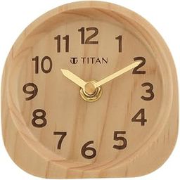 Titan Classic Light Brown Wooden Table Clock - T0003Wa01 - Analog, 11 Cm-17