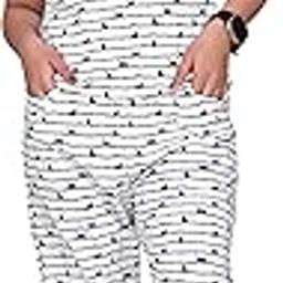 dadx Women's Printed Polyester Lycra NightSuit Set, Lightweight Stretchable Night Suit and Gym Outfit with Side Pockets-picture-26