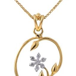 joyalukkas Pride Diamond Collection 18K Yellow Gold and Diamond Pendant-picture-11