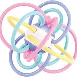 Homava Rattle & Sensory Teether Toys for Babies, Multicolour Soft Teething Tube, Easy to Clean, Developmental Baby Toys 0-6 Months | Pack 1-image-84