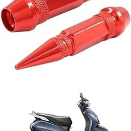 LOVMOTO Universal 2PC Spiked Aluminum Stem Valve Caps Dustproof Tire Wheel Stem Caps for Cars,SUVs,Trucks Bicycles and Motorcycles Comfortable with Act-iva 3G-image-54