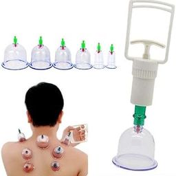 CAVERNSHOP Cupping Therapy Cups Kit Set 12 Pcs Vacuum Cupping Set Health Care Body Relaxation Massage Manual Therapy Kit, Medical Cupping Set, Acupuncture for Cupping Massage Back Pain Relief-image-3
