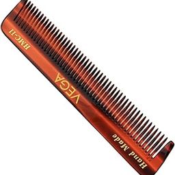 Vega Tortoise Shell Pattern Pocket Comb, Brown-11