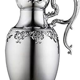 HEAVENGLOW Arabic Insulated Thermal Coffee Carafe Gift Party Beverage with Spout Teapot Silver 20cmx20cm-image-41