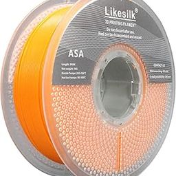 Likesilk 3D Printer Filament ASA Orange 1KG, Neatly & Strong 1.75mm Filament for 3D Printing, Accuracy +/- 0.02mm 1KG Spool(2.2lbs)-image-27