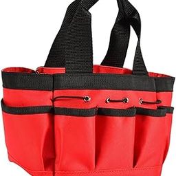 Garden Tool Storage Bag Handheld Garden Storage Bag for Electrician Gardener Red S-image-17
