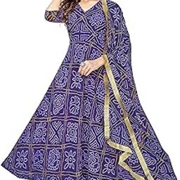 Beautiful Bandhani Printed Anarkali Suit - Elegant Design for Festive and Casual Wear-image-49