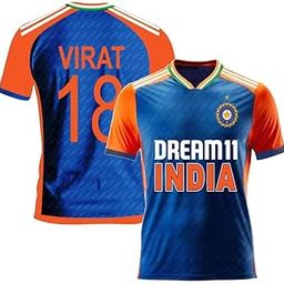 Ind T20 Cricket Jersey 2024 Virat Kohli_Dhoni,Rohit,Hardik,Rishabh,Rahul,Surya,Gill (Men,Kids,Boys)-image-29