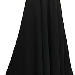 Black skirt, long Georgette skirt, elasticated waistband for full comfort and beautiful fit, inner lining of crape fabric is attached inside,full flared skirt skirt,-image-44