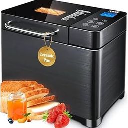 Mann Mart‚Versatile 17-in-1 Bread Maker: Gluten-Free Dough, Jam, Yogurt & More - Dual Heaters, Stainless Steel Design-image-29