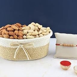 SFU E Com Dry Fruit Hamper For Rakshabandhan Gift | Dry Fruit And Rakhi For Brother | Dry Fruit Basket Hamper | 206-93