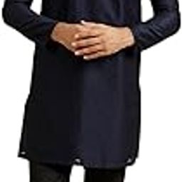 Men's Art Silk Self Design Kurta Set (2pcs)-image-24
