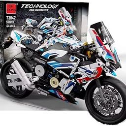 DD WORLD Technic Racing Motorbike Building Blocks Set – 589 Pcs DIY Motocross Bike Model Kit | STEM Construction Toy for Kids & Adults (6+ Years)-image-1