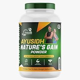 AYUSIDH SANSTHAN Nature's Gain Powder - Natural Weight Gain Formula | Supports Muscle-image-9