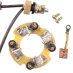 Deutsche carbon brush holder assembly for starter motor compatible with Royal Enfield 350 (2007 Model Onwards) / Electra 350 / Classic 350 | Brush holder Assembly replacement for Motorcycles-23