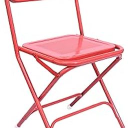 cauvery® Cafe Model Easy Folding Metal Outdoor/Indoor Folding Chair for Home/Study Chair and Restaurant Chair (Metal,Red-1)-picture-6